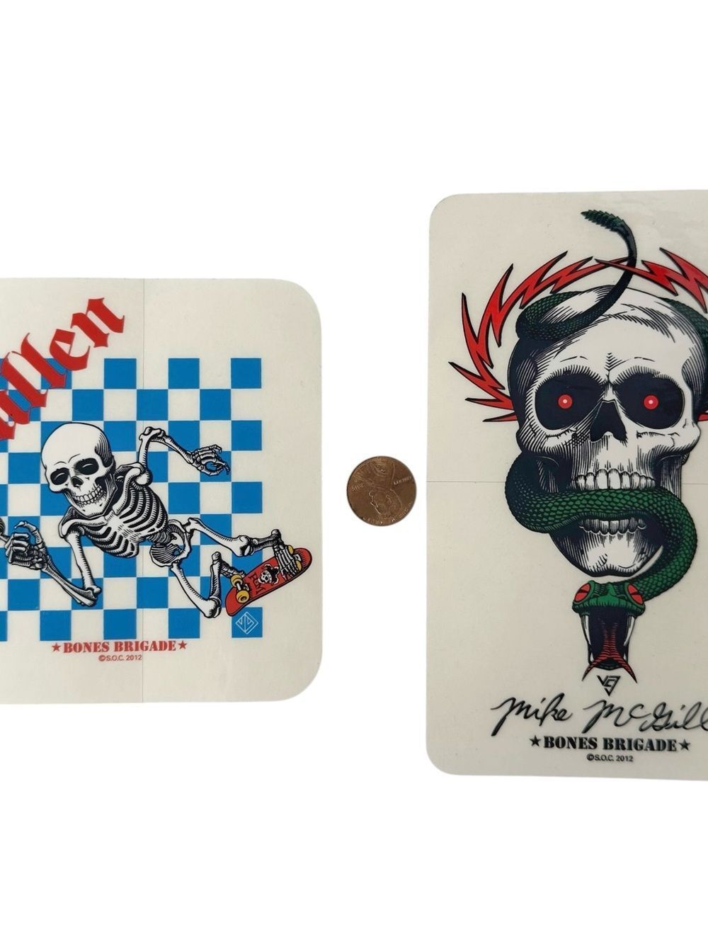 Bones Brigade Rodney Mullen Mike McGill Powell Peralta Skate Stickers Decal